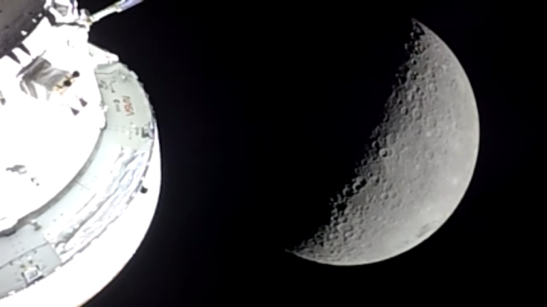 NASA's Artemis II Live Views from Orion 13-0-19 screenshot