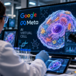 Laboratorio futurista de células virtuales